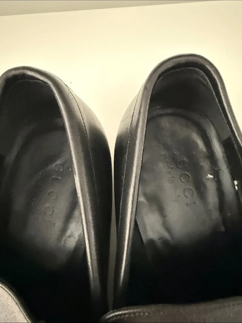 Gucci Black Leather Men's Loafers with Signature Interlocking G Perfect 🤩